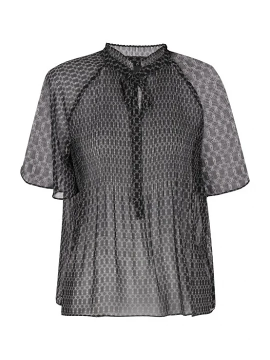 Foto van product DreiMaster Klassik Blouse zwart / offwhite