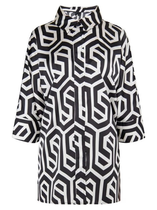 Foto van product DreiMaster Klassik Blouse zwart / wit