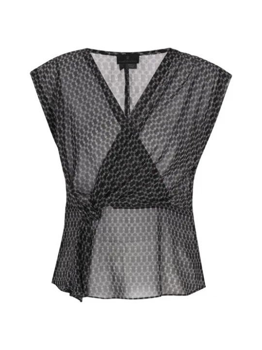 Foto van product DreiMaster Klassik Blouse zwart / wit