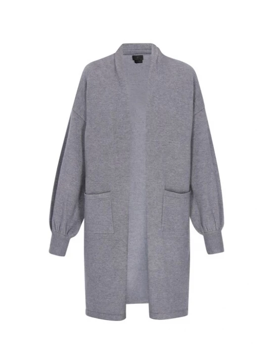Foto van product DreiMaster Klassik Gebreid vest 'Classic' grijs