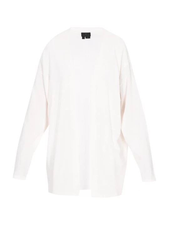 Foto van product DreiMaster Klassik Gebreid vest 'Classic Look' wit