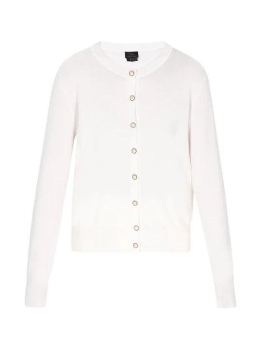 Foto van product DreiMaster Klassik Gebreid vest 'Classic Look' wit