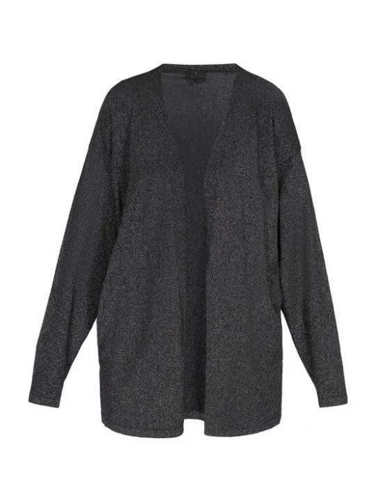 Foto van product DreiMaster Klassik Gebreid vest 'Classic Look' zwart gemêleerd