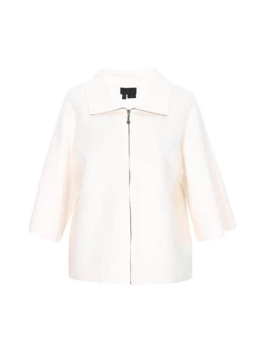 Foto van product DreiMaster Klassik Gebreid vest 'Classic' natuurwit