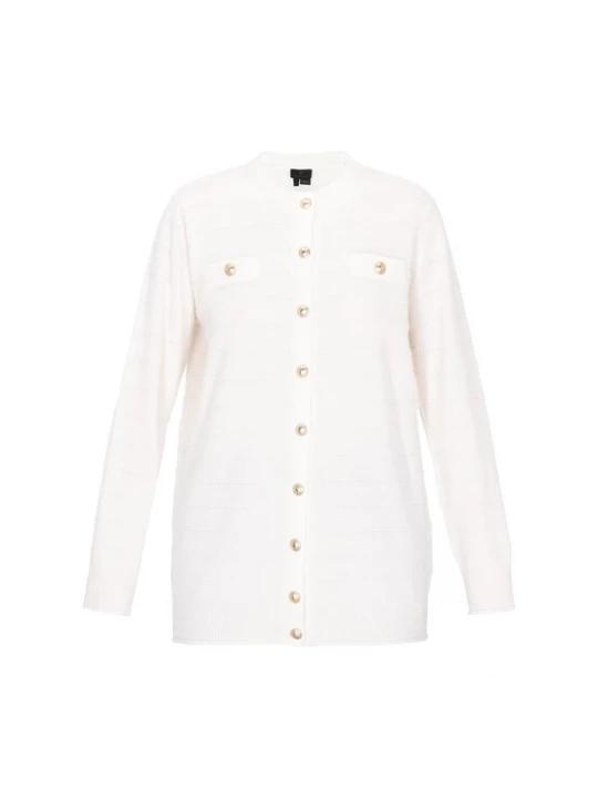 Foto van product DreiMaster Klassik Gebreid vest 'Classic' natuurwit