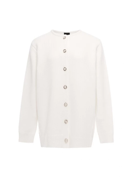 Foto van product DreiMaster Klassik Gebreid vest 'Classic' offwhite