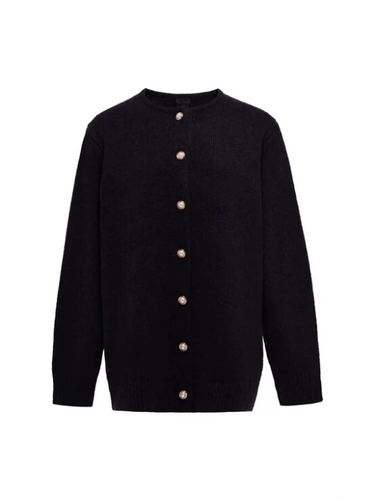 Foto van product DreiMaster Klassik Gebreid vest 'Classic' zwart