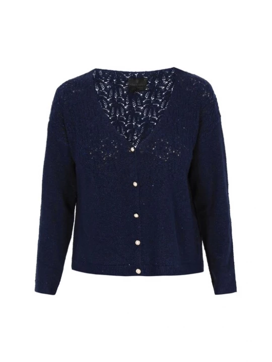 Foto van product DreiMaster Klassik Gebreid vest donkerblauw