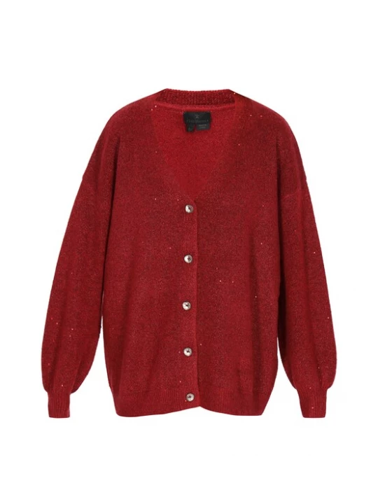 Foto van product DreiMaster Klassik Gebreid vest donkerrood