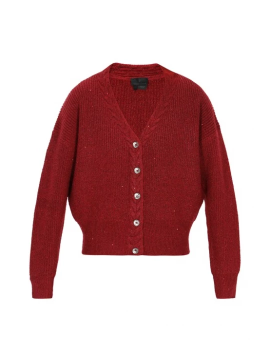 Foto van product DreiMaster Klassik Gebreid vest donkerrood