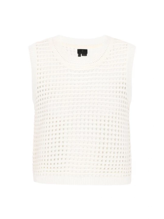 Foto van product DreiMaster Klassik Gebreide bodywarmer wit