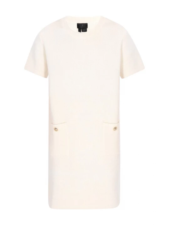 Foto van product DreiMaster Klassik Gebreide jurk 'Classic Look' offwhite