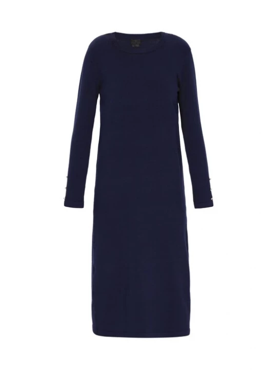 Foto van product DreiMaster Klassik Gebreide jurk 'Classic' navy