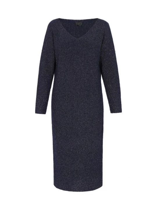 Foto van product DreiMaster Klassik Gebreide jurk navy