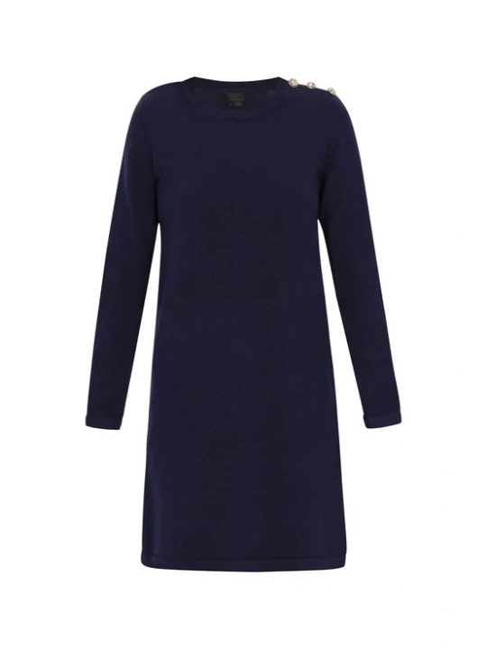 Foto van product DreiMaster Klassik Gebreide jurk navy