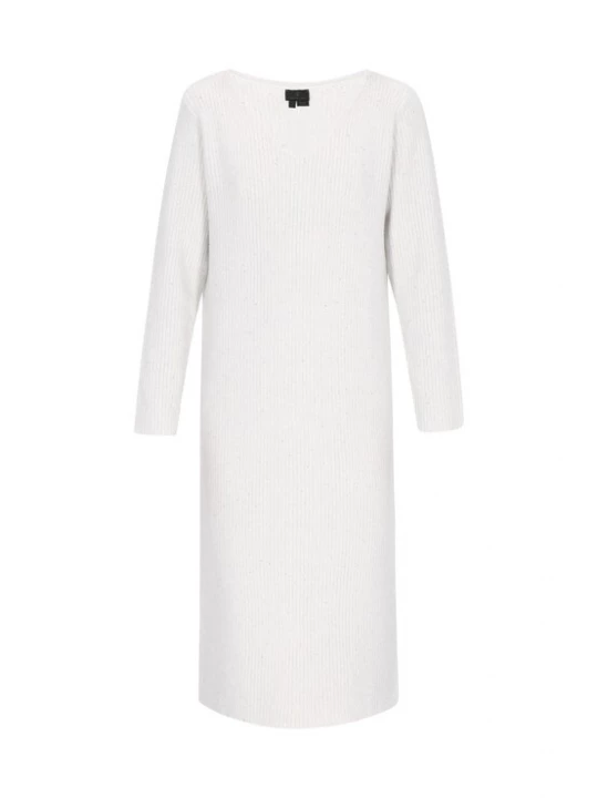 Foto van product DreiMaster Klassik Gebreide jurk offwhite