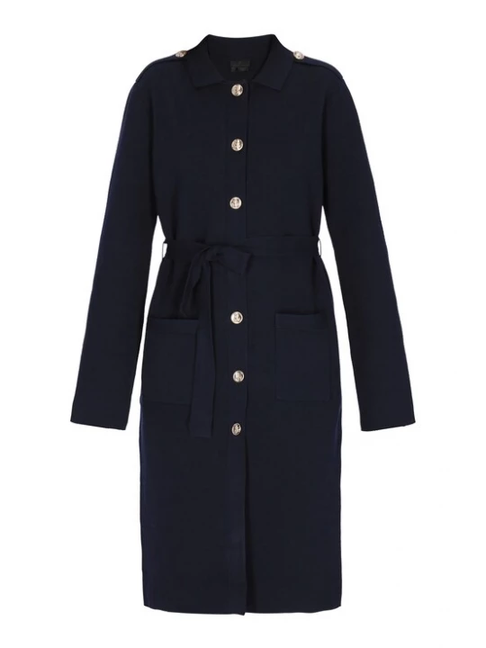 Foto van product DreiMaster Klassik Gebreide mantel 'Classic' navy