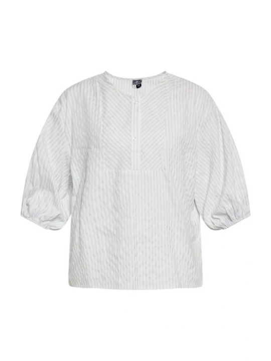 Foto van product DreiMaster Maritim Blouse lichtblauw / wolwit
