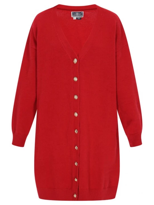Foto van product DreiMaster Maritim Gebreid vest 'Classic Look' knalrood