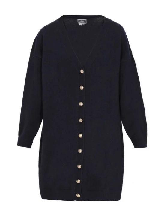 Foto van product DreiMaster Maritim Gebreid vest 'Classic Look' navy