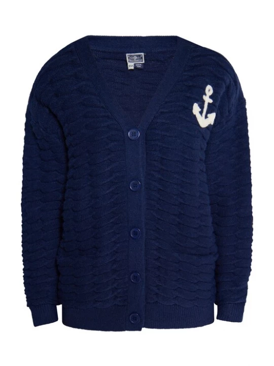 Foto van product DreiMaster Maritim Gebreid vest crème / donkerblauw