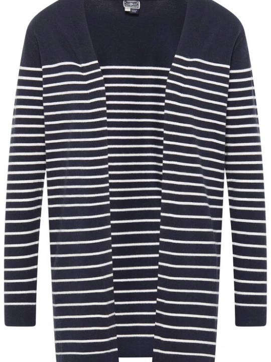 Foto van product DreiMaster Maritim Gebreid vest 'Kilata' nachtblauw / wit