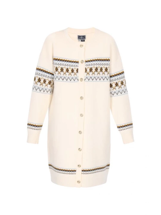 Foto van product DreiMaster Maritim Gebreid vest lichtblauw / zwart / offwhite / natuurwit