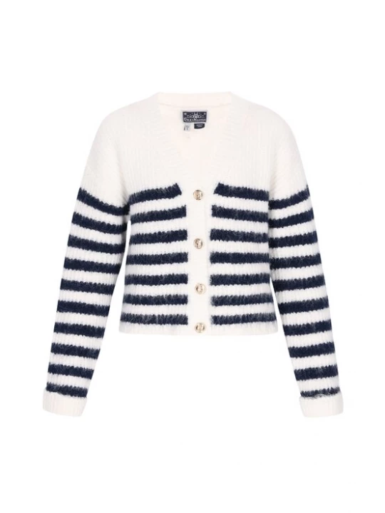 Foto van product DreiMaster Maritim Gebreid vest navy / wit