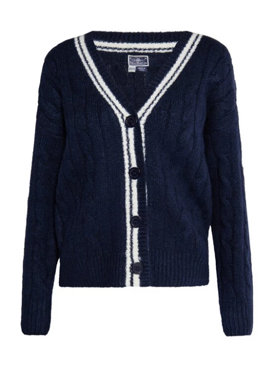 Foto van product DreiMaster Maritim Gebreid vest navy / wit