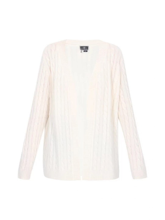 Foto van product DreiMaster Maritim Gebreid vest offwhite