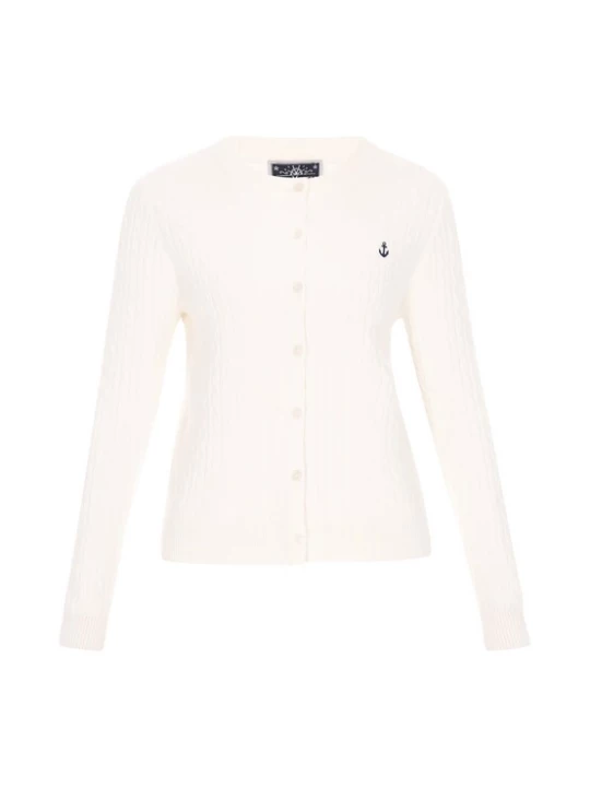 Foto van product DreiMaster Maritim Gebreid vest offwhite