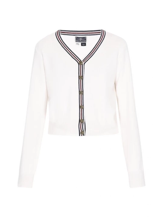 Foto van product DreiMaster Maritim Gebreid vest zwart / offwhite