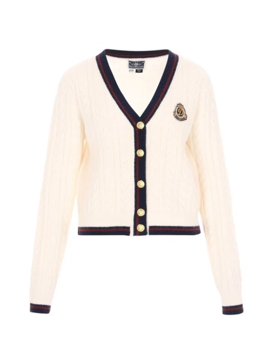 Foto van product DreiMaster Maritim Gebreid vest zwart / offwhite