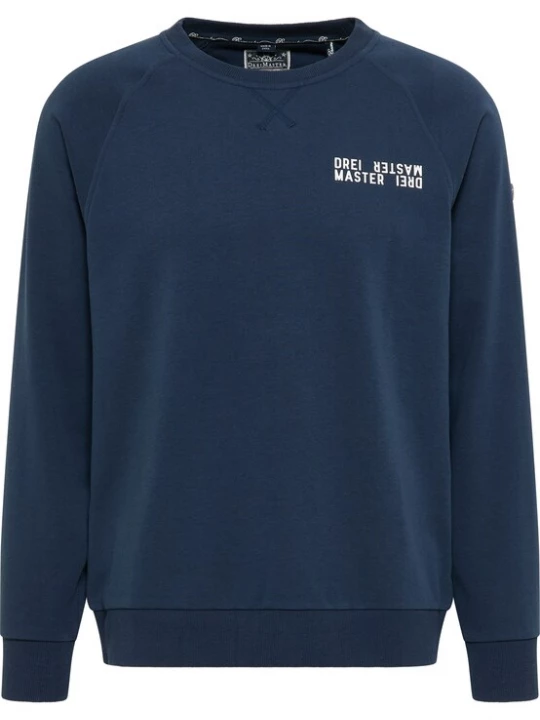 Foto van product DreiMaster Maritim Sweatshirt 'Bridgeport' donkerblauw / wit