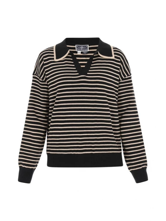 Foto van product DreiMaster Maritim Trui beige / zwart