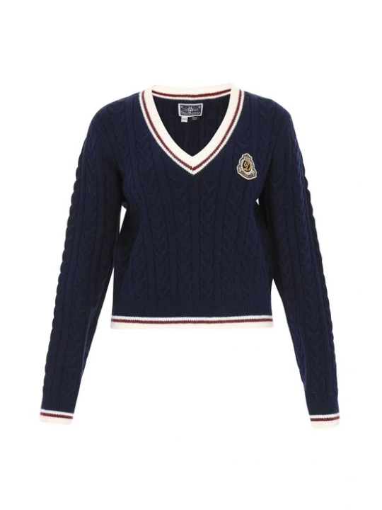 Foto van product DreiMaster Maritim Trui donkerblauw / rood / offwhite