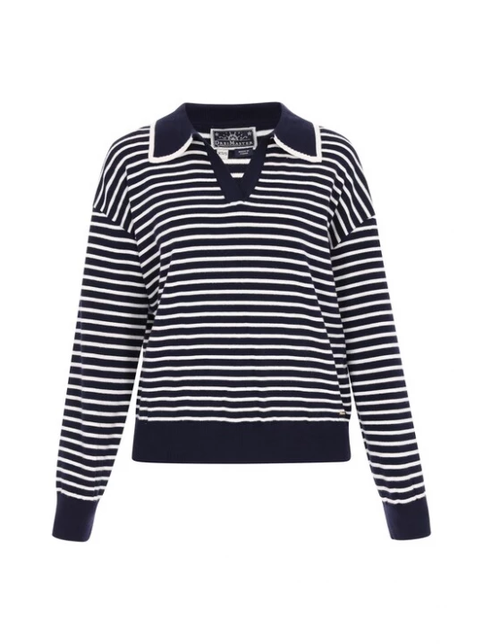 Foto van product DreiMaster Maritim Trui navy / wit