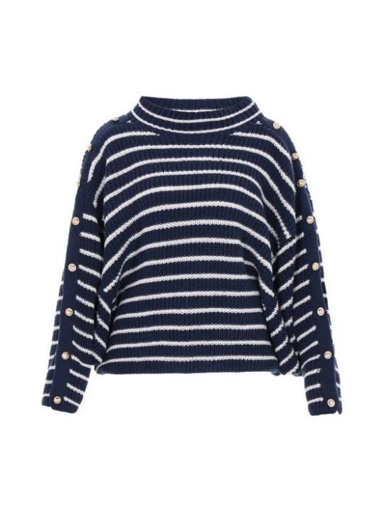 Foto van product DreiMaster Maritim Trui navy / wit
