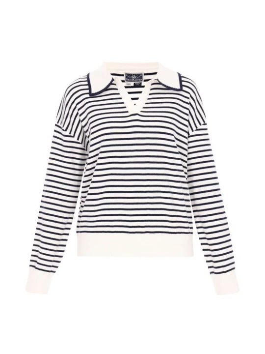 Foto van product DreiMaster Maritim Trui zwart / offwhite