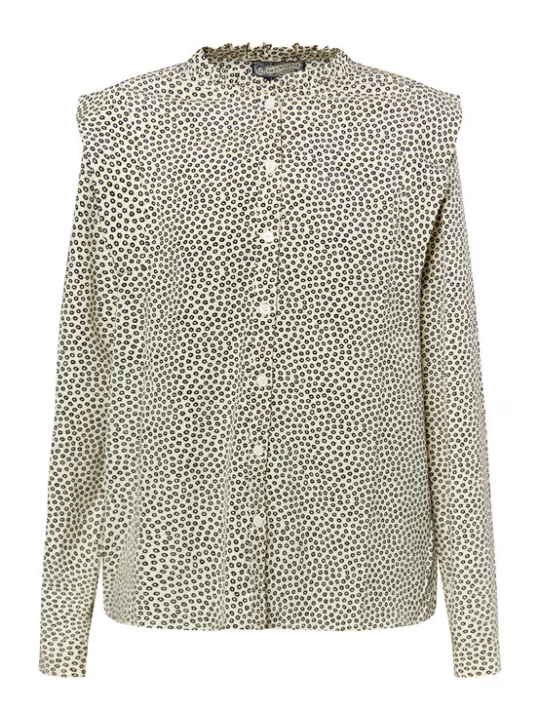 Foto van product DreiMaster Vintage Blouse 'Imane' beige / zwart