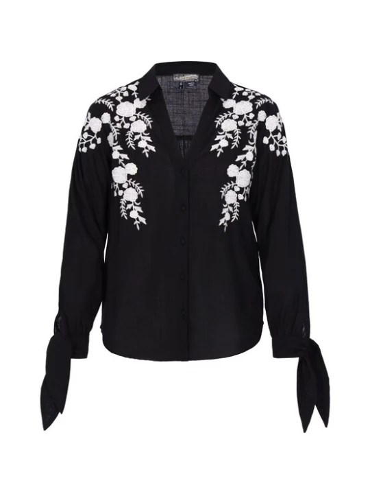 Foto van product DreiMaster Vintage Blouse zwart / wit