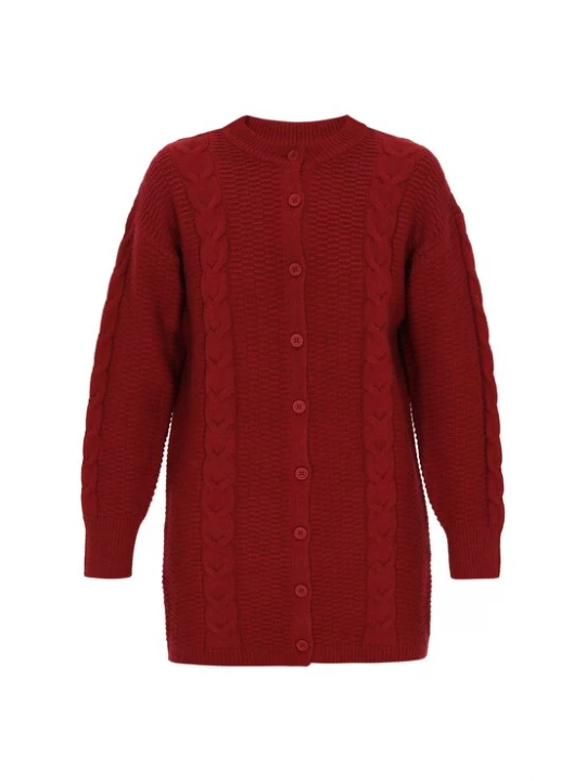 Foto van product DreiMaster Vintage Gebreid vest donkerrood