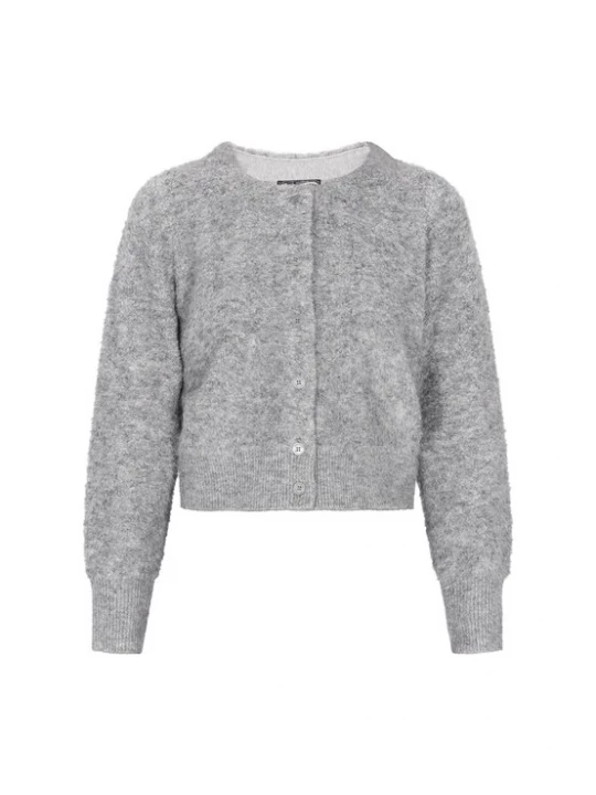 Foto van product DreiMaster Vintage Gebreid vest grijs gemêleerd
