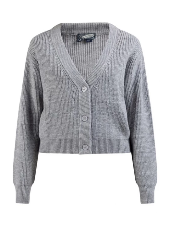 Foto van product DreiMaster Vintage Gebreid vest grijs gemêleerd / zwart / wit