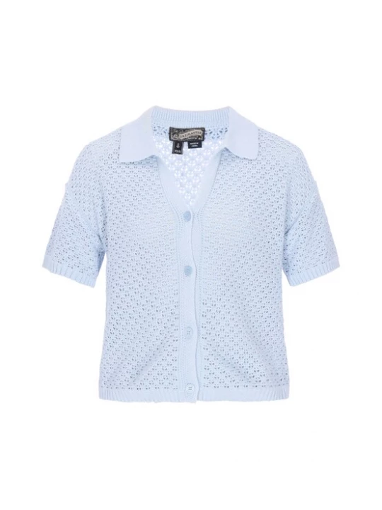 Foto van product DreiMaster Vintage Gebreid vest lichtblauw