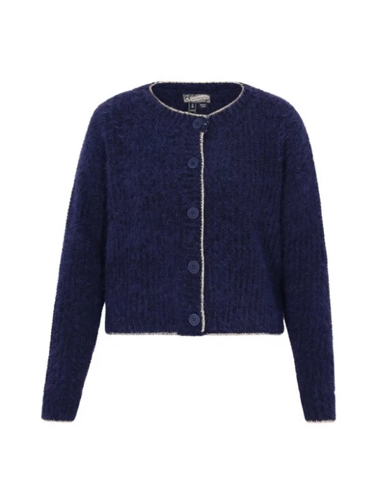 Foto van product DreiMaster Vintage Gebreid vest navy / zilver