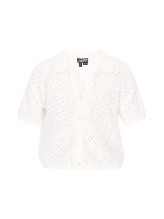 Foto van product DreiMaster Vintage Gebreid vest offwhite