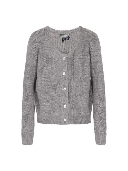 Foto van product DreiMaster Vintage Gebreid vest 'Vintage' grijs