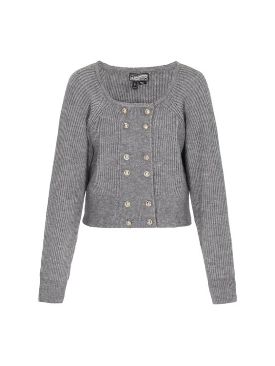 Foto van product DreiMaster Vintage Gebreid vest 'Vintage' grijs