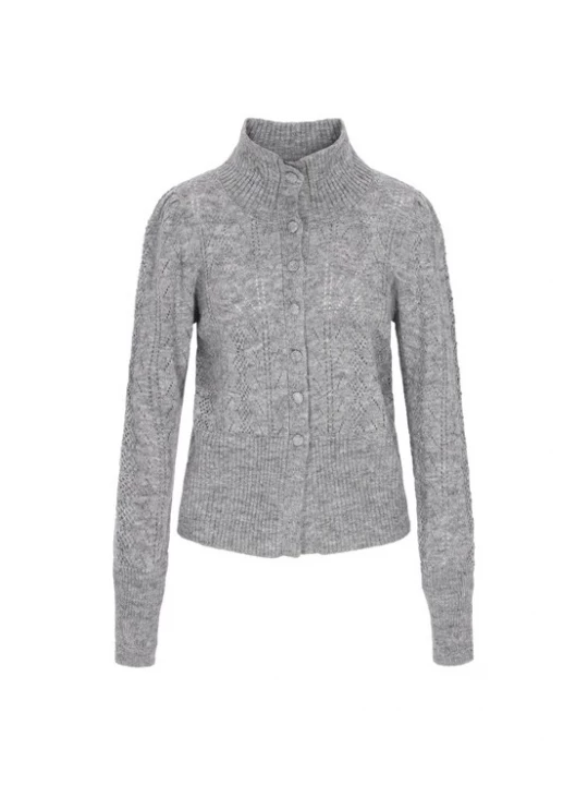 Foto van product DreiMaster Vintage Gebreid vest 'Vintage' grijs gemêleerd